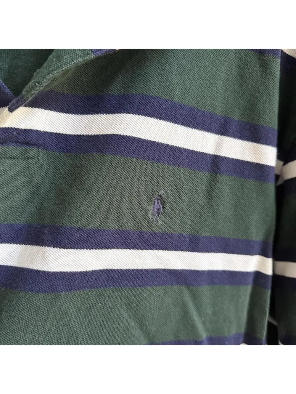 🐎 Polo Ralph Lauren Striped Polo Shirt Green Navy Men’s XXL